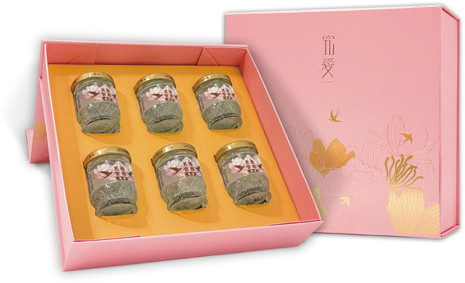 究愛 晶漾芙蓉官燕 即食燕窩 6入禮盒, 6個, 50ml