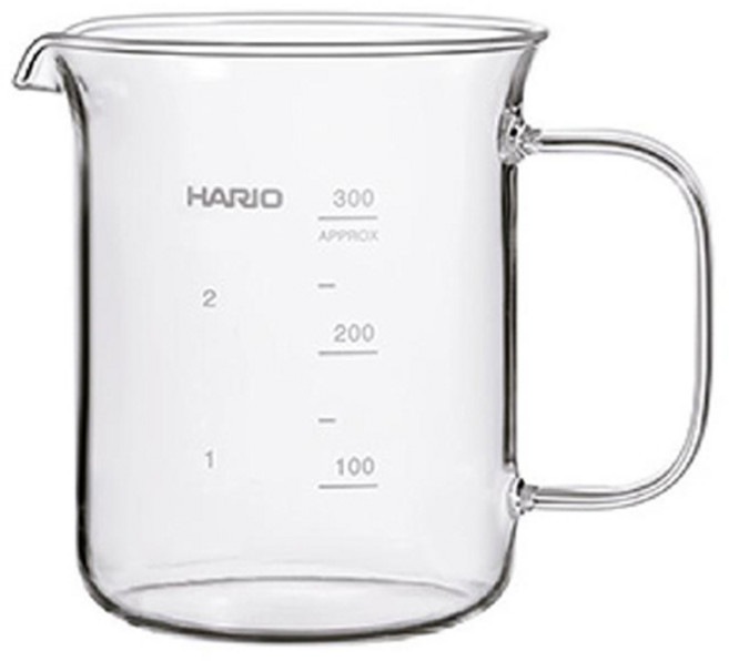 HARIO 經典燒杯量杯 耐熱玻璃, 1個, HARIO經典燒杯咖啡壺300, 透明, 300L