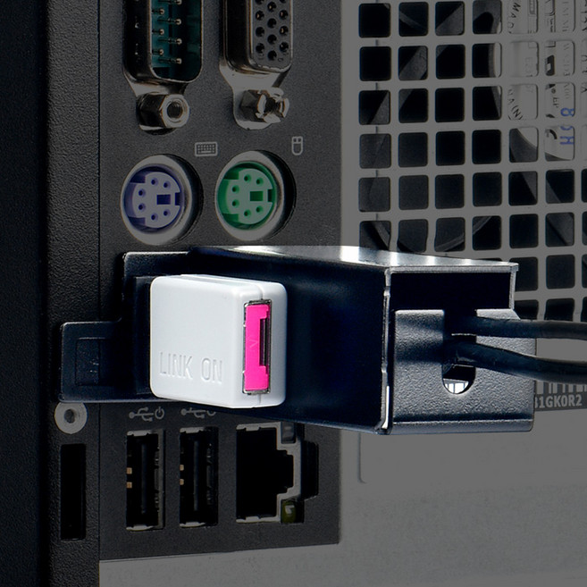 스마트키퍼 키보드 마우스 락 USB 케이블 잠금 장치 시스템 물리보안 회사 사무실 PC방, 핑크(PK), 키보드/마우스락 1개, 1개