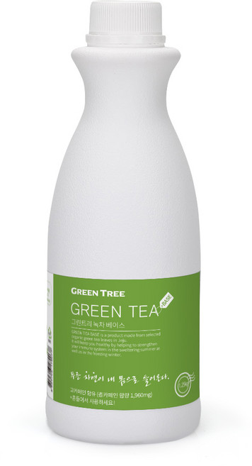 그린트리 녹차 그린티 라떼 프라페 베이스 1.2kg 고농축 액상 음료베이스 [원산지:국산], 1개입, 6개