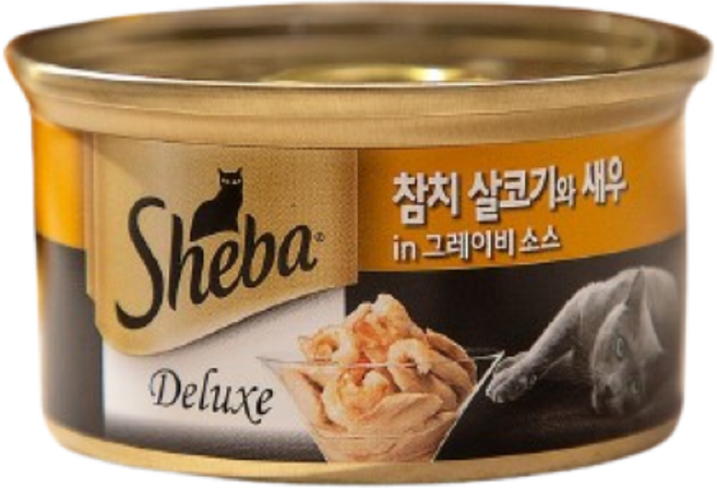 몰리스 쉬바 참치 살코기와 통새우와 그레이비 소스, 85g, 3개