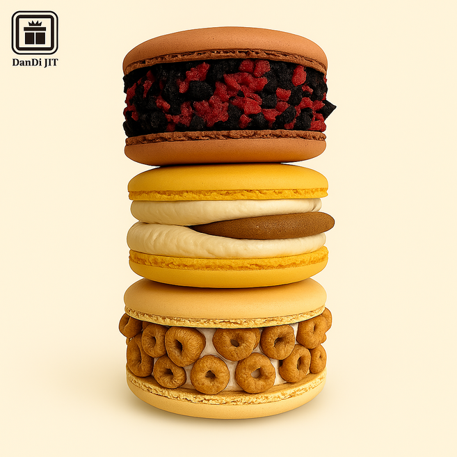 단디 가성비 수제작 뚱카롱 8종선택 도매/납품/대량/가성비, 160개, 60g