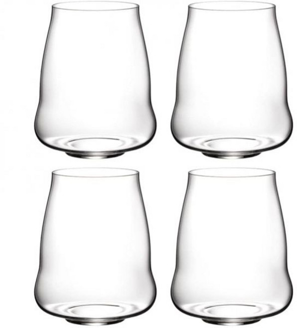 RiedelSL 스템리스 날개 세트 디캔터 포함 안경 4종, 1개