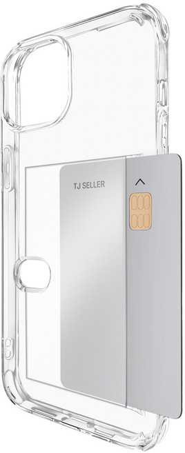 더조은셀러 카드 가로 슬라이드 케이스 고투명 젤리 사이드