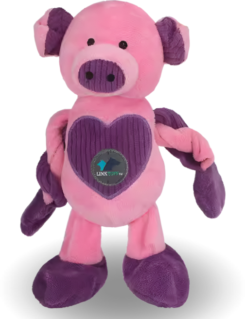 멍케어 미국 ASTM 인증 튼튼한 장난감 애착인형 14KG 물리저항, 1개, 긴팔하트돼지