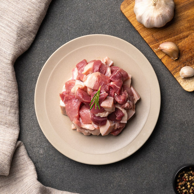 지리산 흑돼지 앞다리살 찌개용, 500g, 1개