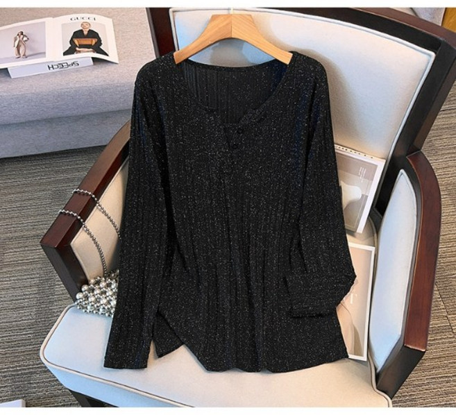 빅사이즈티셔츠 브이넥 반짝이 빅사이즈 티셔츠 3XL~9XL S307