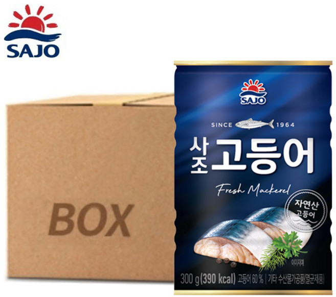 사조 고등어 통조림, 300g, 24개