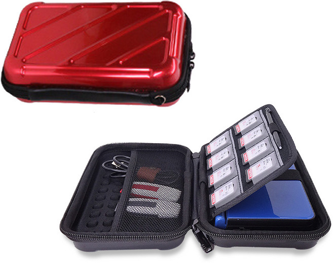 닌텐도 3DS 케이스 PC 캐링 파우치, 레드, 1개