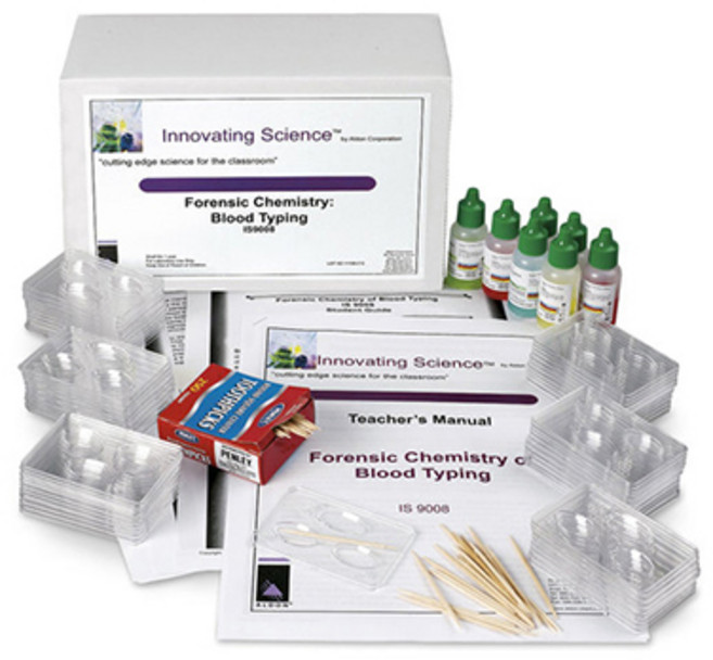 Nasco 혈액 분석 키트 / 포렌식 화학 Forensic Chemistry of Blood Types Kit