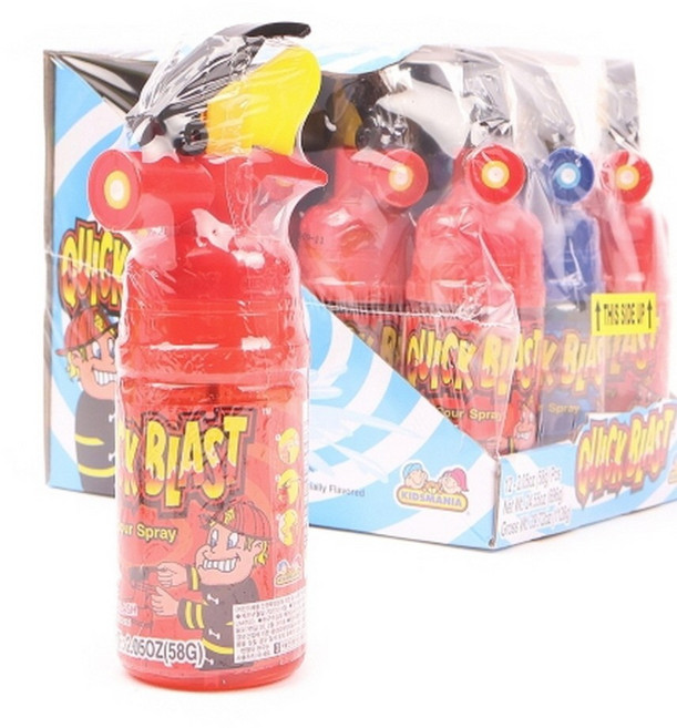 퀵 블라스트 스프레이캔디, 12개, 58g