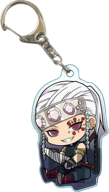 <귀멸의 칼날> 캐릭터 아크릴 키링/키체인/열쇠고리 허깅SD 14종, G-003636. 우즈이 텐겐, G-003636. 우즈이 텐겐, 1개