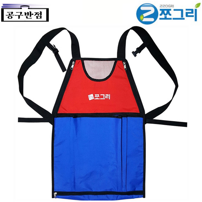 쪼그리 수확앞치마, 1개, 블랙