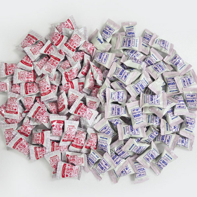 유하미카쿠토 토쿠노 밀크캔디+밀크딸기캔디 혼합 대용량 어린이집 유치원 간식, 82개, 4.4g