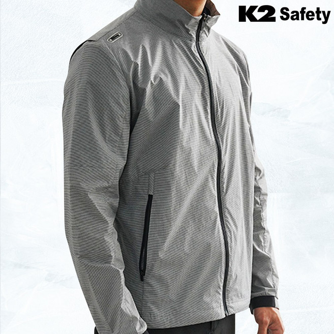 K2 SAFETY 여름 경량 바람막이 자켓 스판 남성 재킷 기능성 점퍼+V존양말