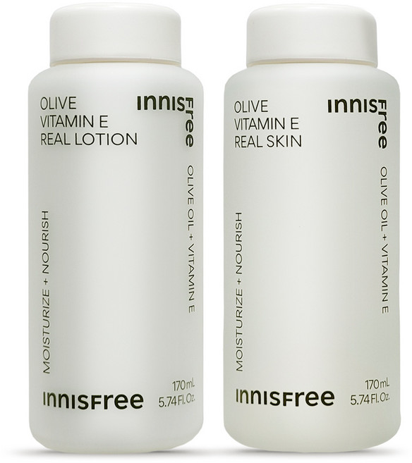 이니스프리 올리브 비타민 E 리얼 2종구성(스킨+로션), 1개