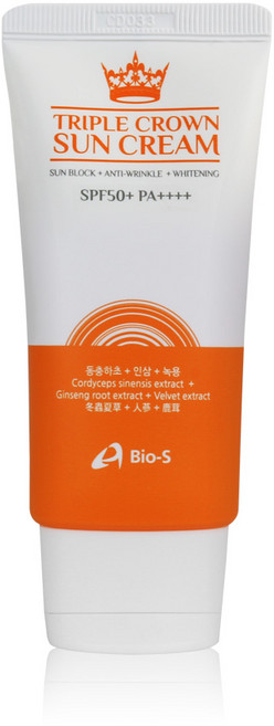 [공식] 바이오에스 트리플 크라운 선크림 (SPF50+ PA++++), 1개, 50g