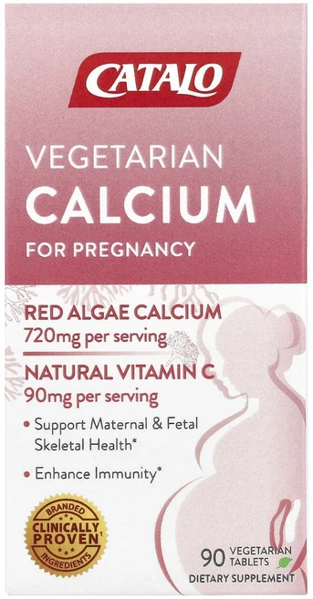 CATALO 식물성 임신용 칼슘 베지 정제 90정, 1개 - 쿠팡