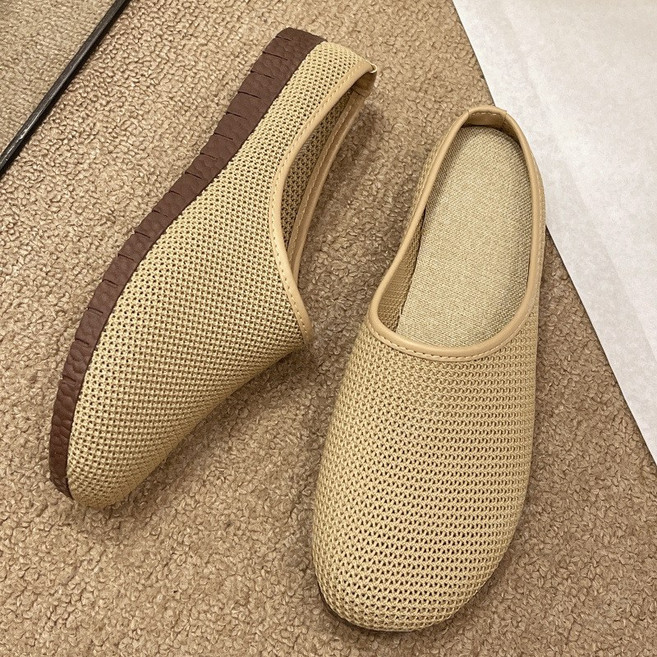 BLTER 여성 뮬 메쉬 슬리퍼 여름 미끄럼방지 통기성 초경량 슬리퍼 발편한 여성 샌들 운동화 슬립온 여성 플랫 슈즈 엄마 샌들 가볍고 스니커즈 X6-KS15