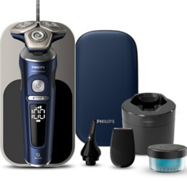 필립스 SkinIQ 9000 프레스티지 전기면도기, SP9886/36, 아드리아틱블루