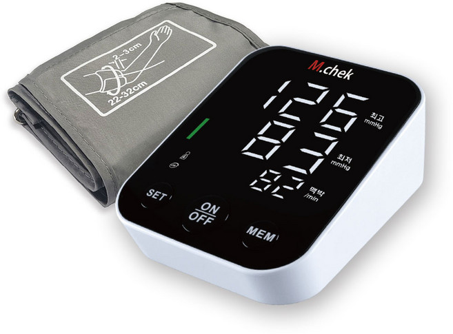 (신제품) 엠첵 국산 혈압계 BMC-30 가정용 전자 자동 혈압측정기 팔뚝형 mchek, 1개