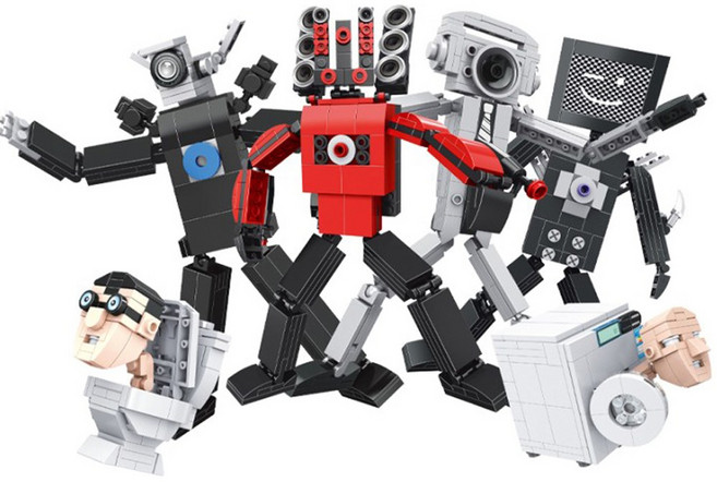 스키비디 토일렛 대형 블록 4종세트, 단품, 1개