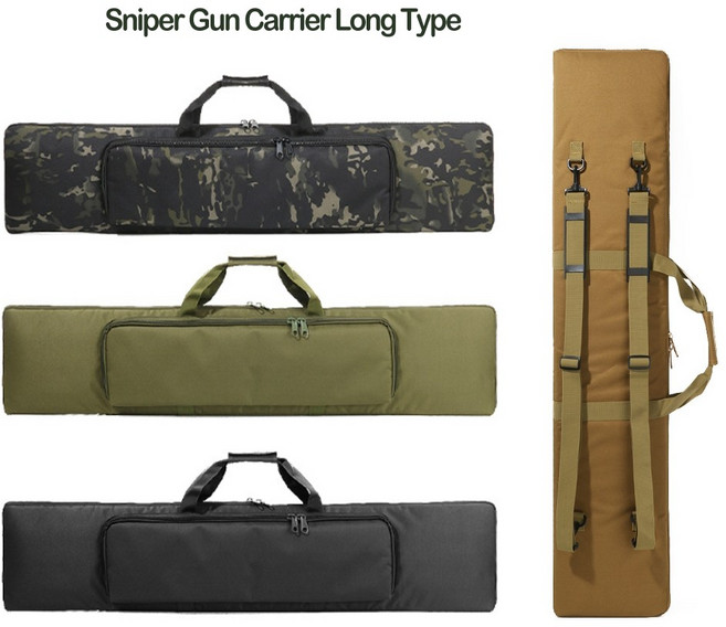 스나이퍼 건케리어 롱타입 건케이스 120cm 대형 가방 다기능 보관함 서바이벌 라이플 활 낚시 보관 전술가방 밀리터리 악세사리 제이템팩토리, BK(검정)