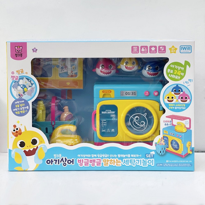 핑크퐁 아기상어 세탁기놀이, 1개