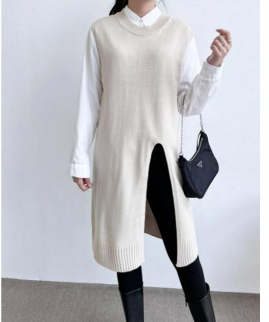 여자 앞트임 롱니트원피스