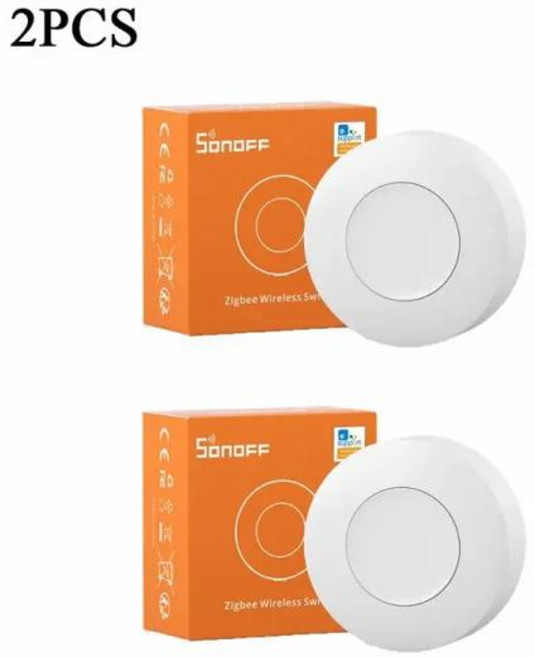 SONOFF SNZB 01P Zigbee 무선 스위치 버튼 스마트 장면 EWeLink APP Alexa Home Assistant 용 홈 음성 제어, 01 SNZB0P 2PC