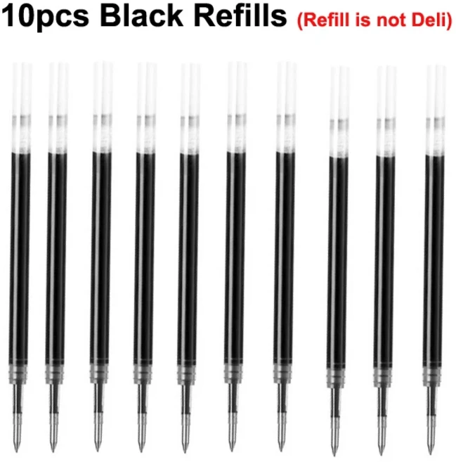 델리 금속 사인 펜 Mijia 젤 PREMEC 부드러운 스위스 0.5mm 일본 블랙 잉크 서명 선물, 13 10pcs Black ink