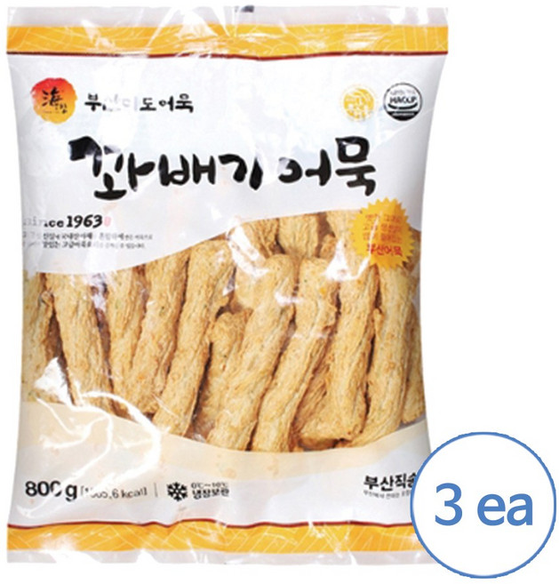 (냉장) 미도어묵 꽈배기어묵 옛날어묵 800g 3개