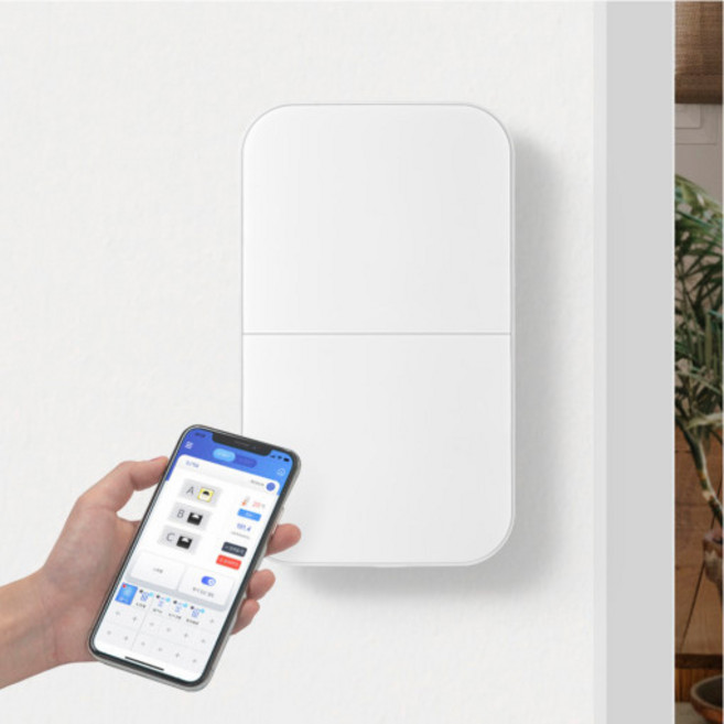 라맥스 IoT 스마트 전등 스위치, RSA-302W(앱+리모컨제어), 1개