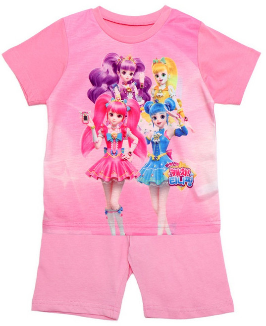 캐치티니핑 여아 공주 잠옷 실내복 반팔상하_라타(핑크)