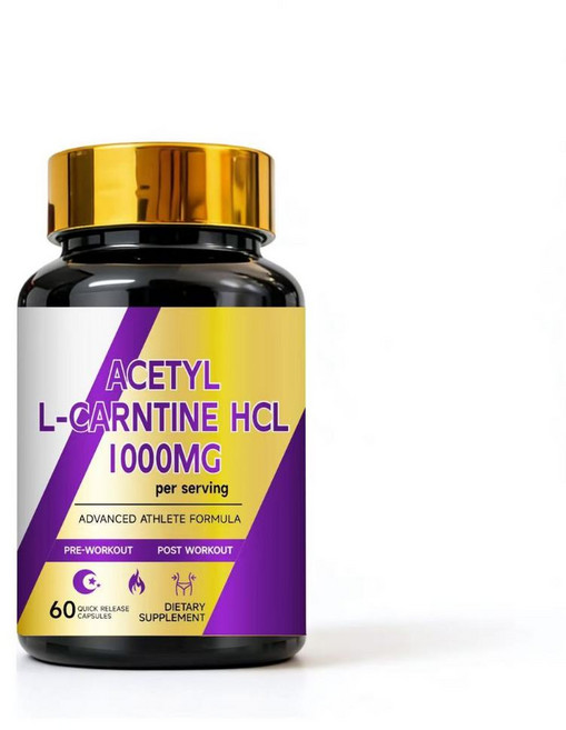 乙醯左旋肉鹼 HCl 1000mg 膠囊 進階運動員配方 60粒, 1個, 60顆