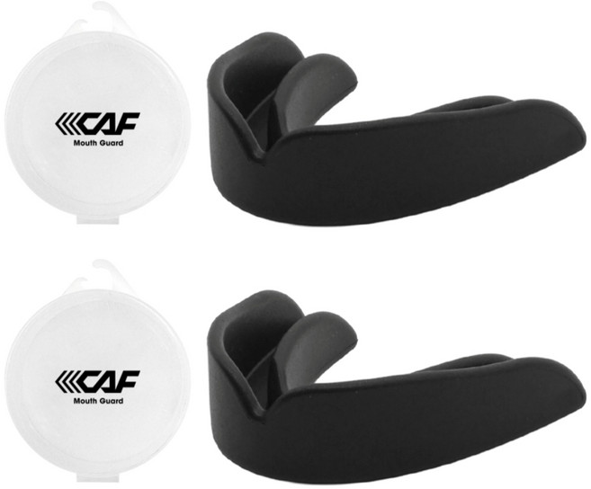 르까프 마샬아츠 복싱 마우스피스+보관케이스 2개, 블랙