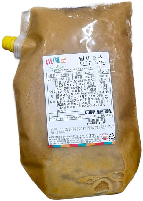 혜성 부드러운맛 냉채 소스 2kg 업소용, 1개