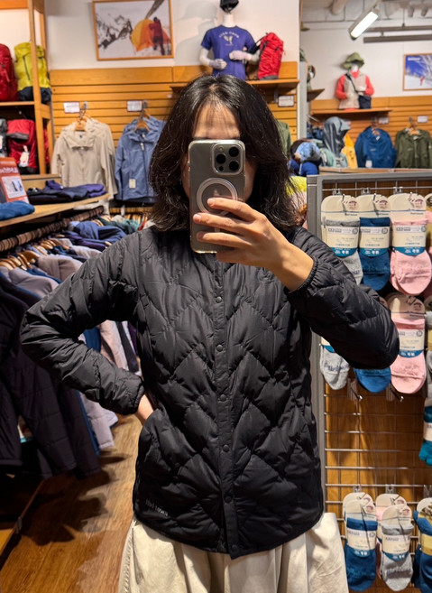 몽벨 여성 수페리어다운 자켓 라운드넥 1101667 블랙