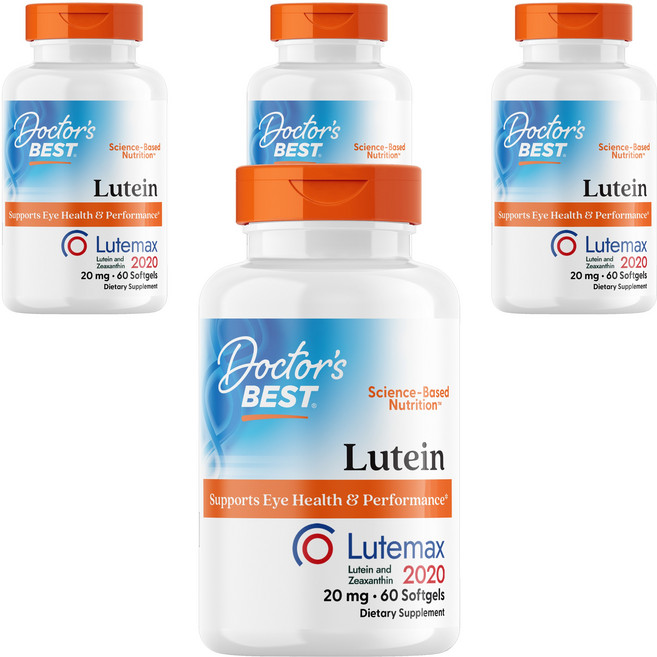 닥터스베스트 루테인 20mg 소프트젤, 60정, 4개