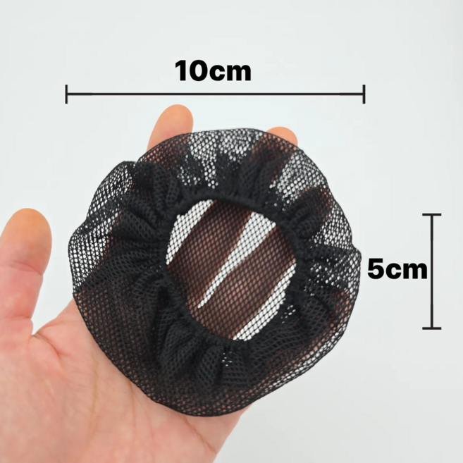 올림머리 머리망 5개 굵은 헤어망 간호사 승무원 면접 발레