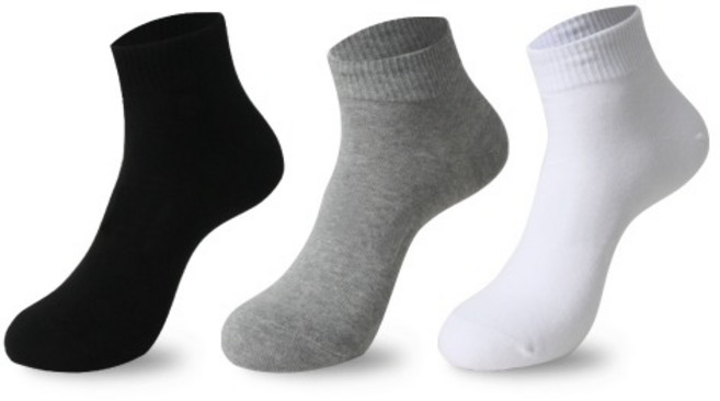 100% 천연 순면 국산 땀흡수 여성 봄 유니키 무지 단목양말 세트