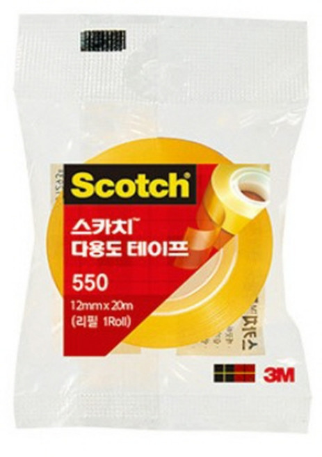 3M 스카치 다용도 테이프 리필 12mmX20m, 3개