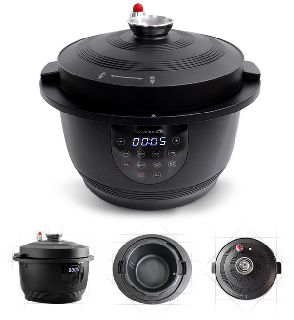 까사맘 전기 압력밥솥 가마솥 누룽지 돌솥 1~4인용 냄비밥 5분 압력솥, 까사맘 가마솥 전기압력밥솥, 1개