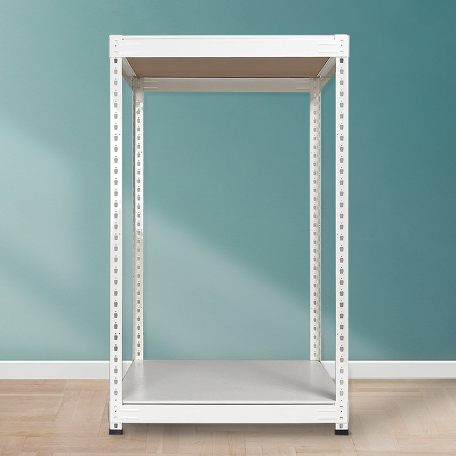 무볼트 베란다 조립식 앵글 선반 2단 수납선반 조립식 앵글선반 2단 앵글 자재 조립식앵글선반 주문제작, 고급양면코팅, 900*500, 2100, 1개