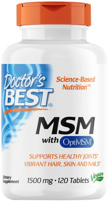 Doctor's BEST MSM保健錠 1500mg, 120顆, 1罐