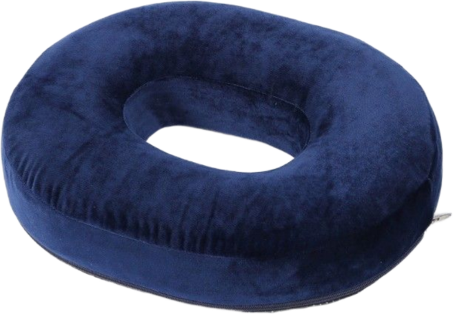 핫쏘잇 안닿는 600G 메모리폼 도넛 방석, 1개, 네이비