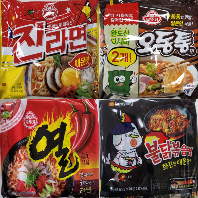 올따옴) 진라면매운맛5입+오동통면4입+열라면5입+불닭볶음면5입, 1개
