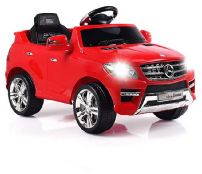 Mercedes-Benz 賓士 ML350 兒童電動車 遙控童車 MP3藍芽功能, 1個, 紅色, 紅色