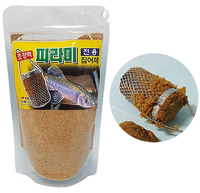 계곡 민물 피래미 피라미 통발 카고 어항 어망 송사리 송어 산천어 집어제 떡밥 미끼, 1개