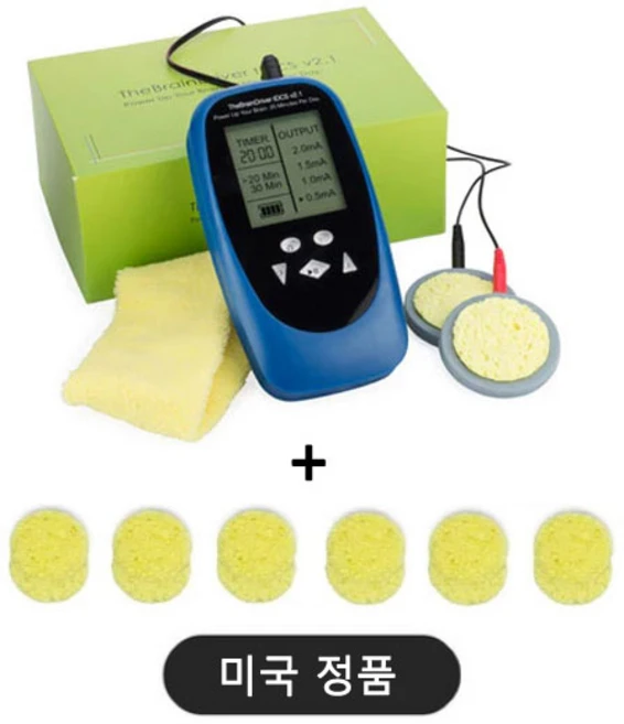 브레인 드라이버 Brain Driver tDCS + 추가 스펀지 6쌍 (관부가세포함가) 바이오리듬 기억력 집중력 명상 - 최의종 작가 우울증 - 쿠팡